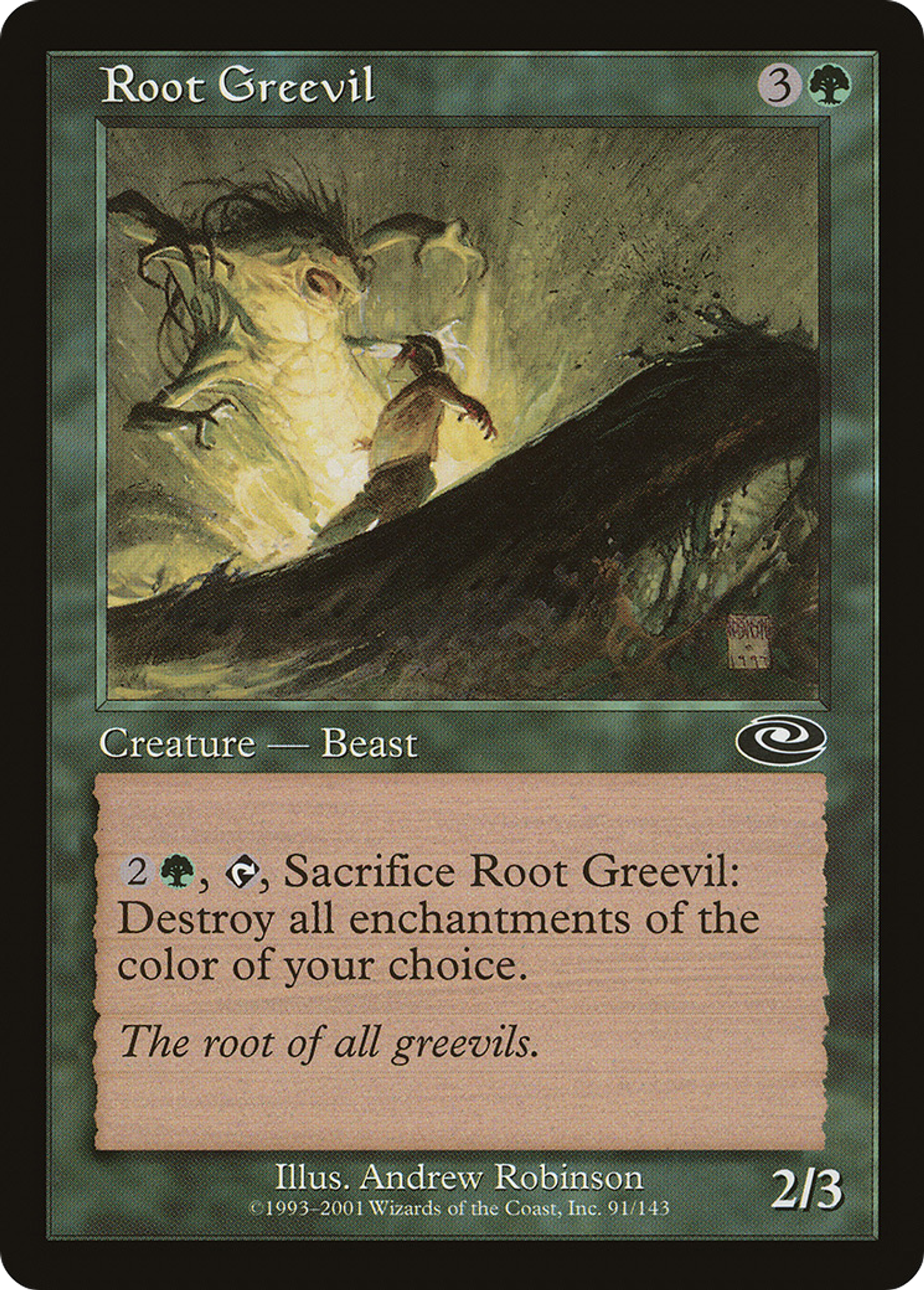 Root Greevil — Planeshift — Magic: The Gathering