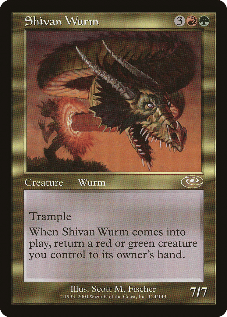 Shivan Wurm — Planeshift — Magic: The Gathering