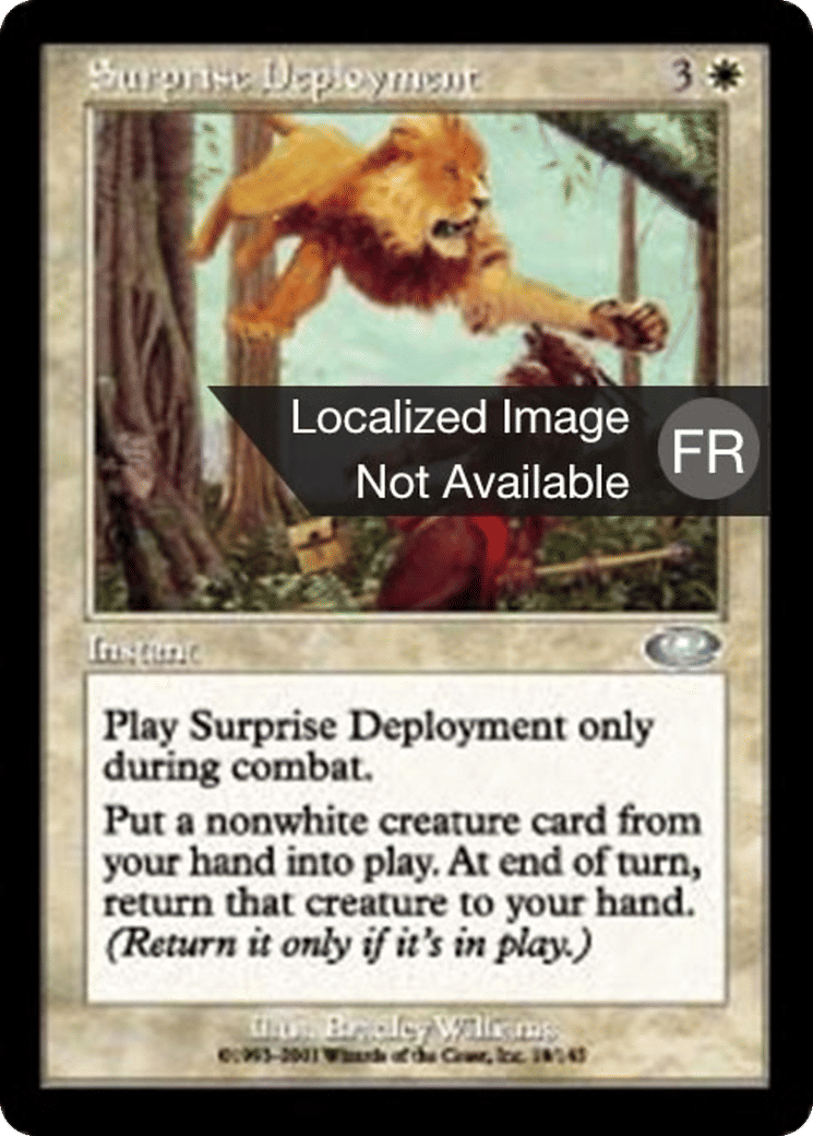 Déploiement surprise — Planeshift — Magic: The Gathering