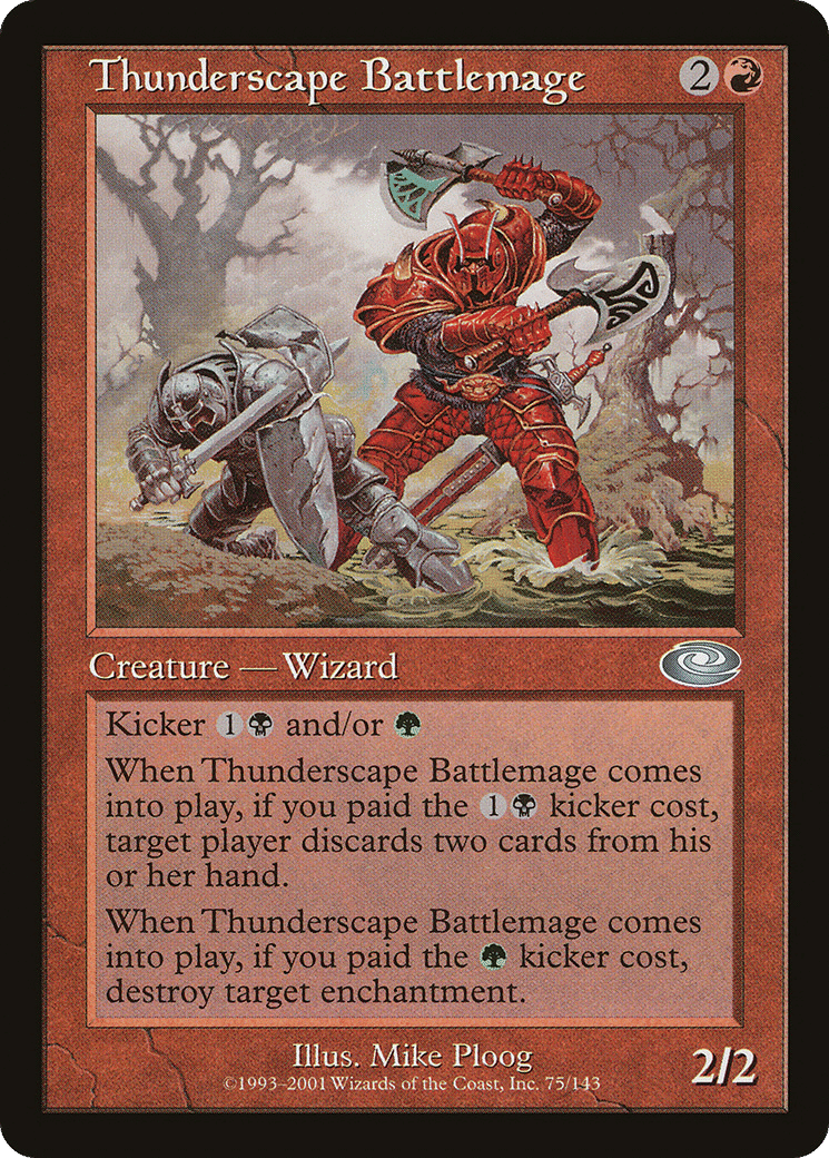 Thunderscape Battlemage — Planeshift — Magic: The Gathering