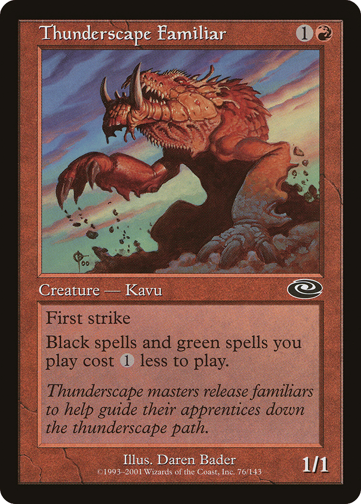 Thunderscape Familiar — Planeshift — Magic: The Gathering