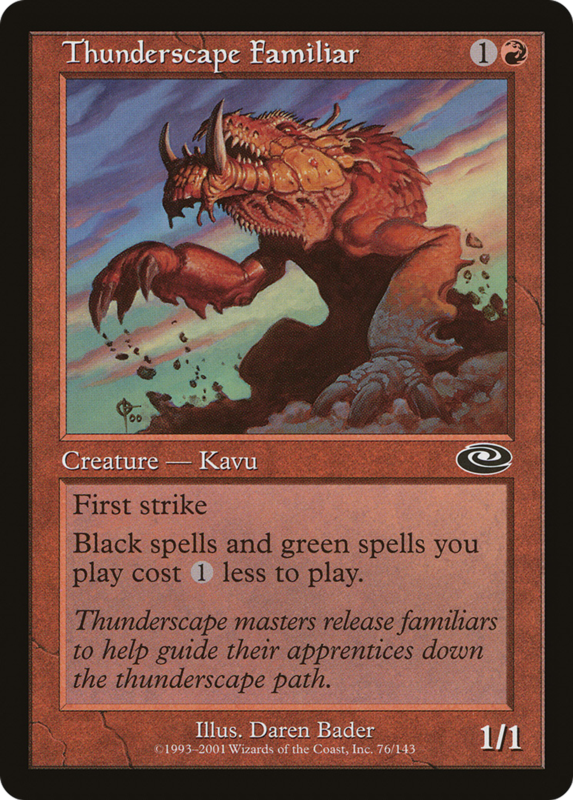 Thunderscape Familiar — Planeshift — Magic: The Gathering