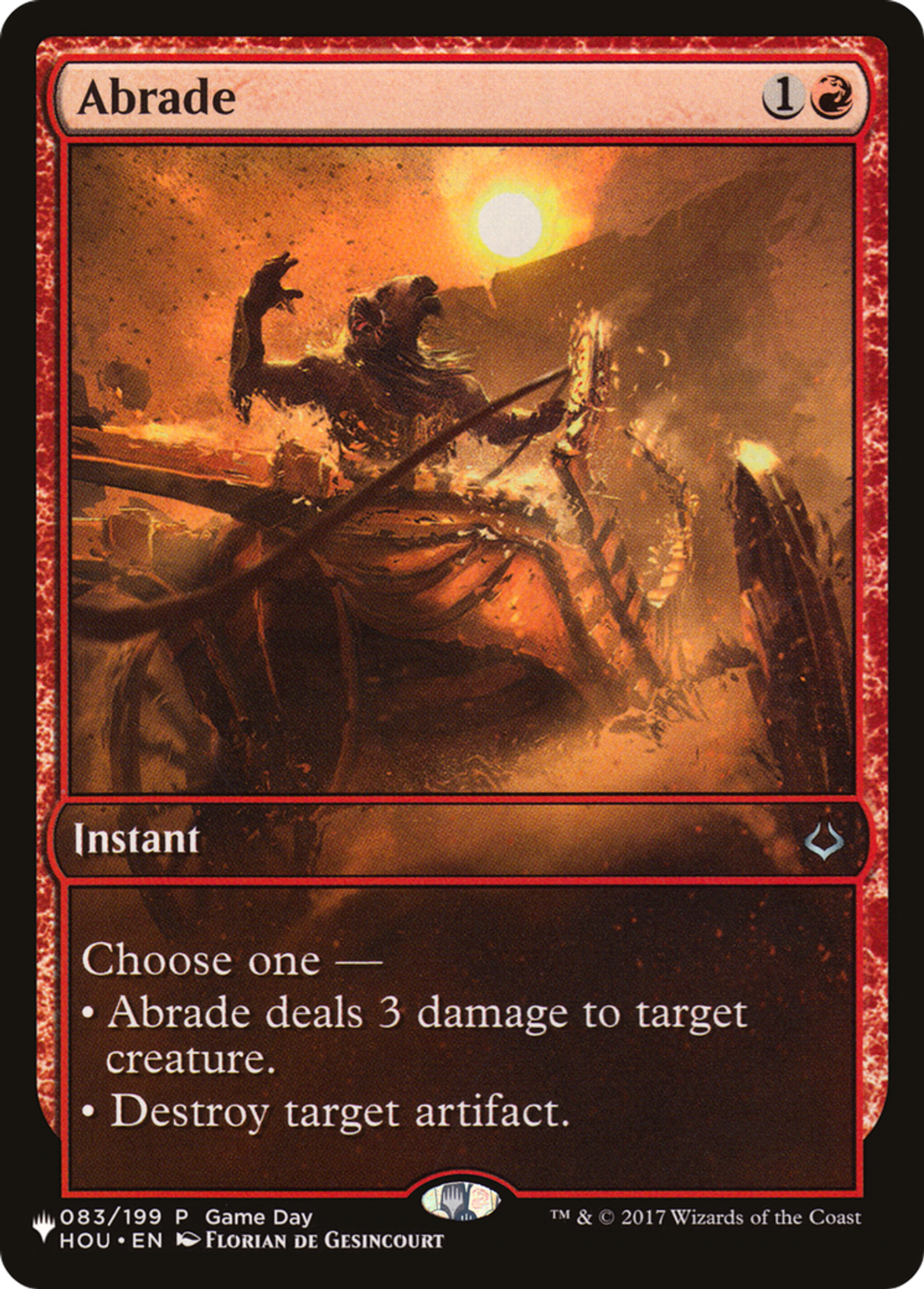 Abrade — The List — Magic: The Gathering