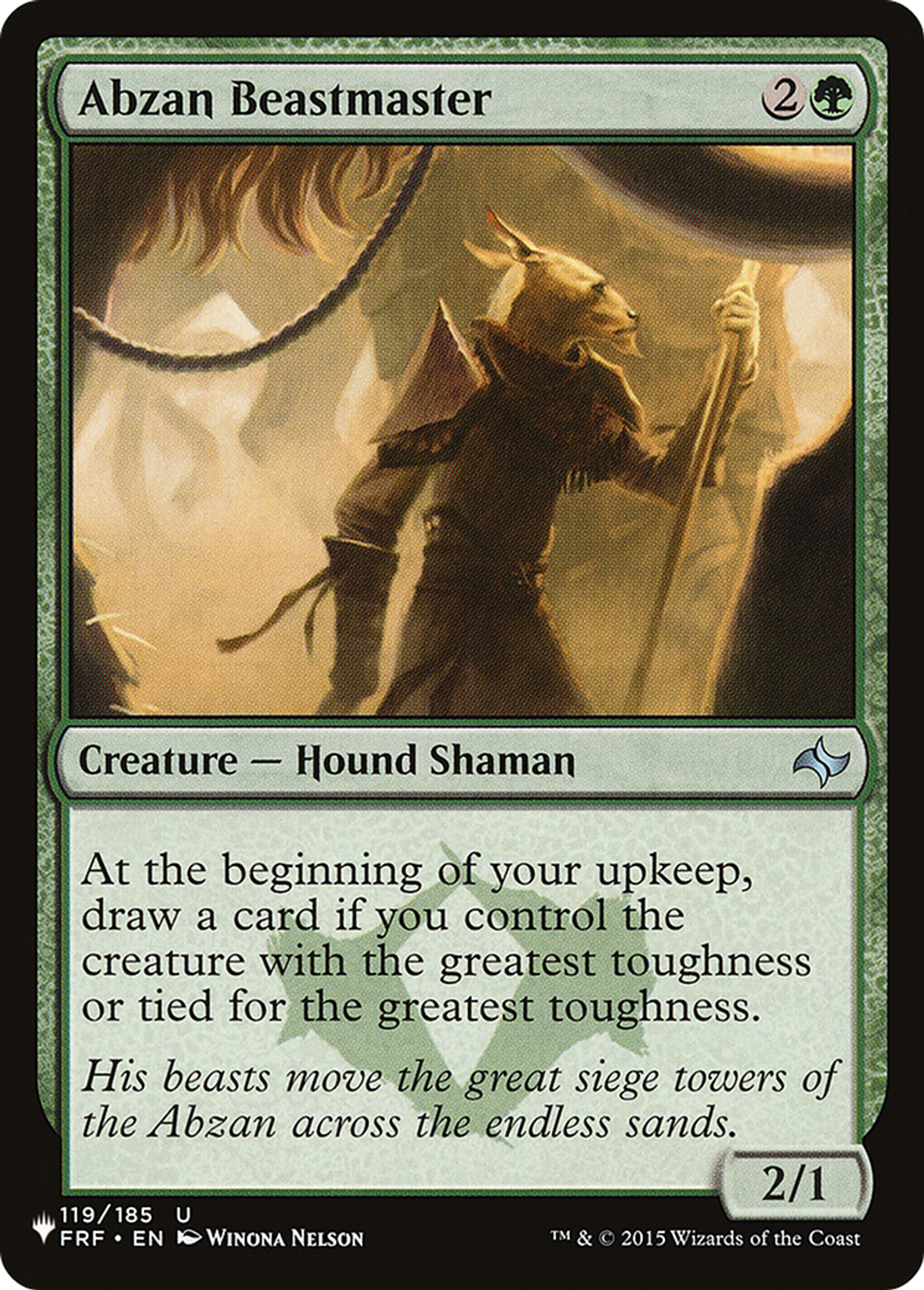 Abzan Beastmaster — The List — Magic: The Gathering