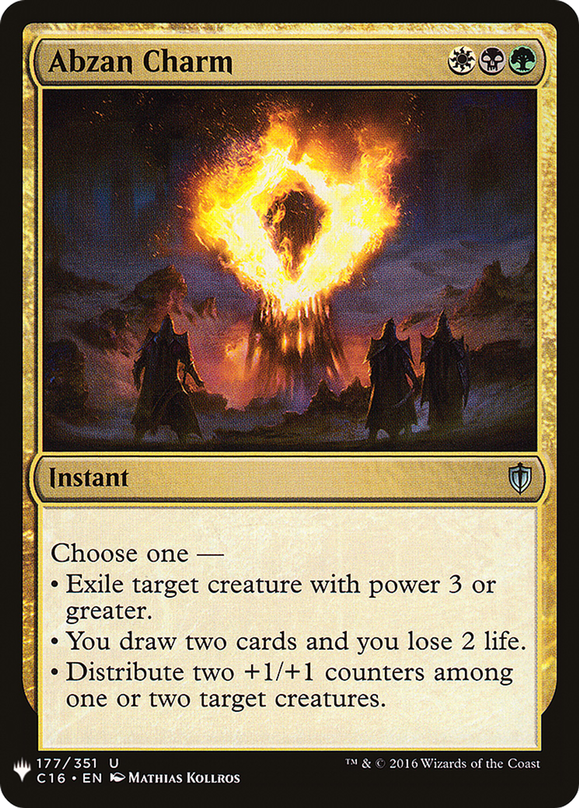 Charme d'Abzan — The List — Magic: The Gathering