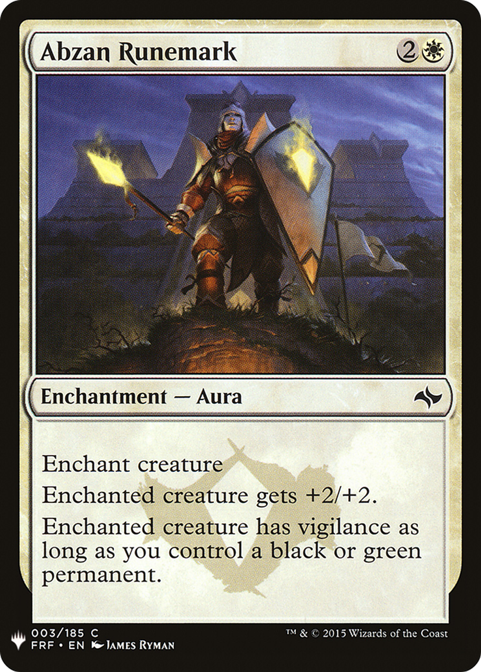 Abzan Runemark — The List — Magic: The Gathering