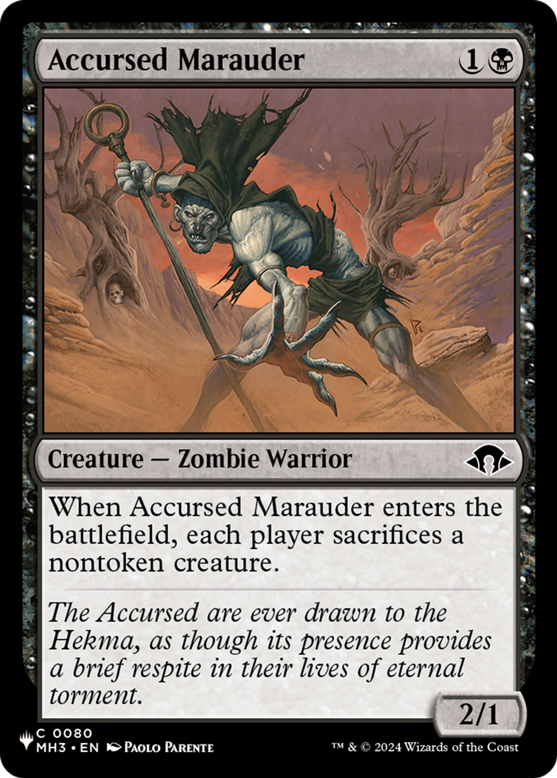 Accursed Marauder — The List — Magic: The Gathering