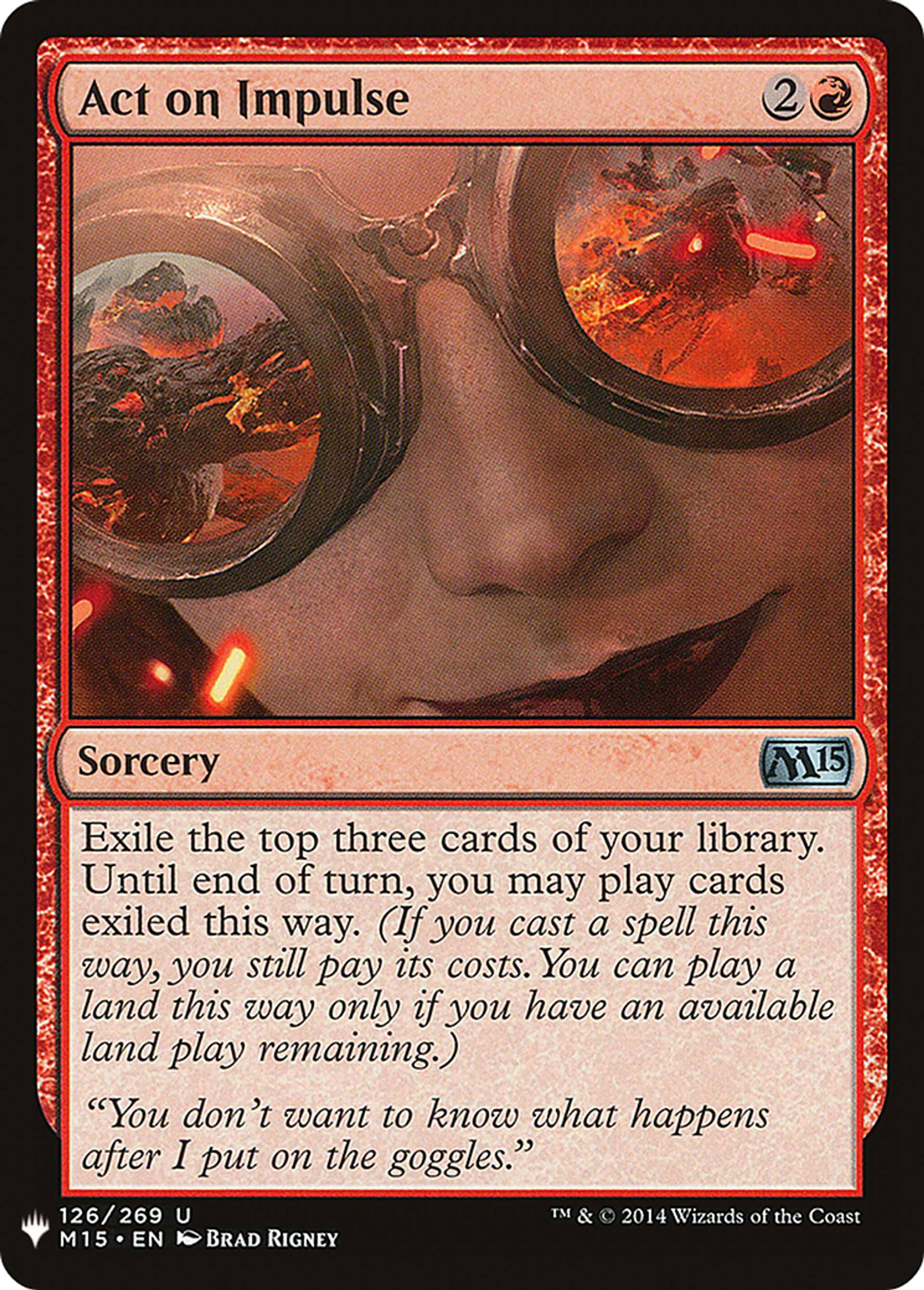 Agir par impulsion — The List — Magic: The Gathering
