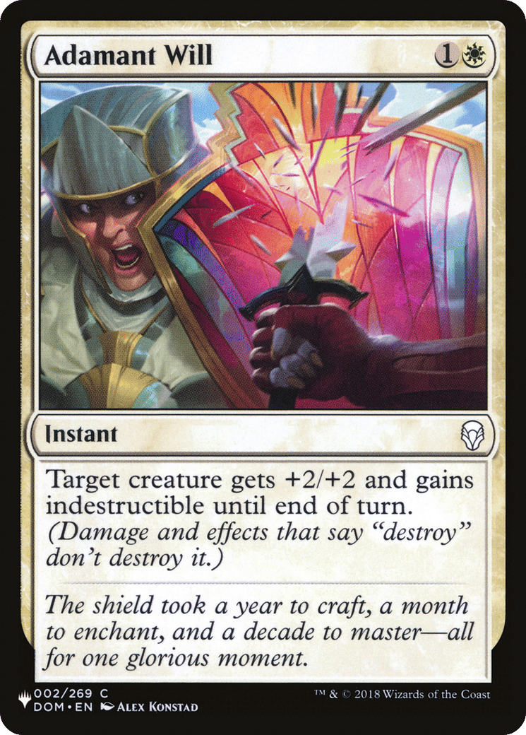 Adamant Will — The List — Magic: The Gathering