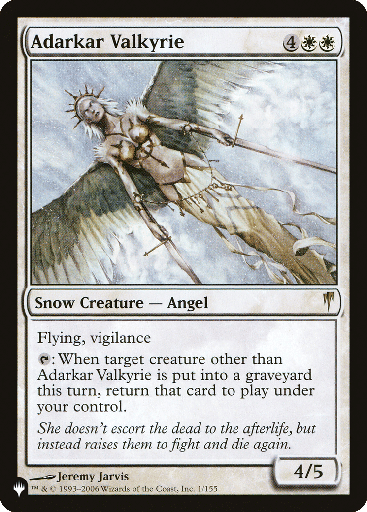 Adarkar Valkyrie — The List — Magic: The Gathering