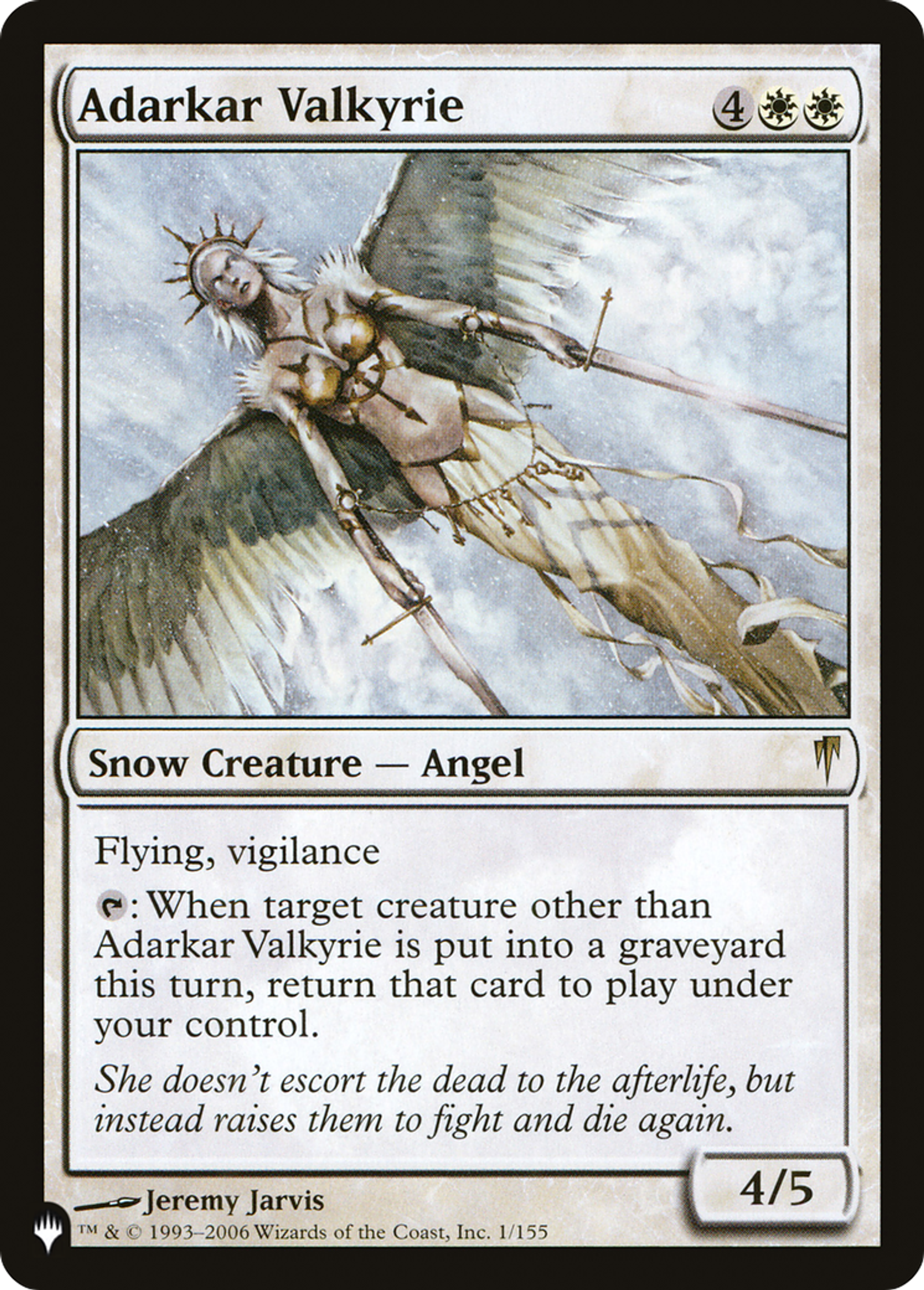Adarkar Valkyrie — The List — Magic: The Gathering