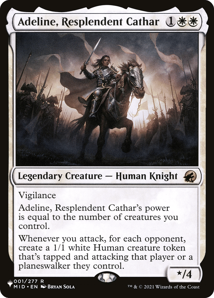 Adeline, Resplendent Cathar — The List — Magic: The Gathering