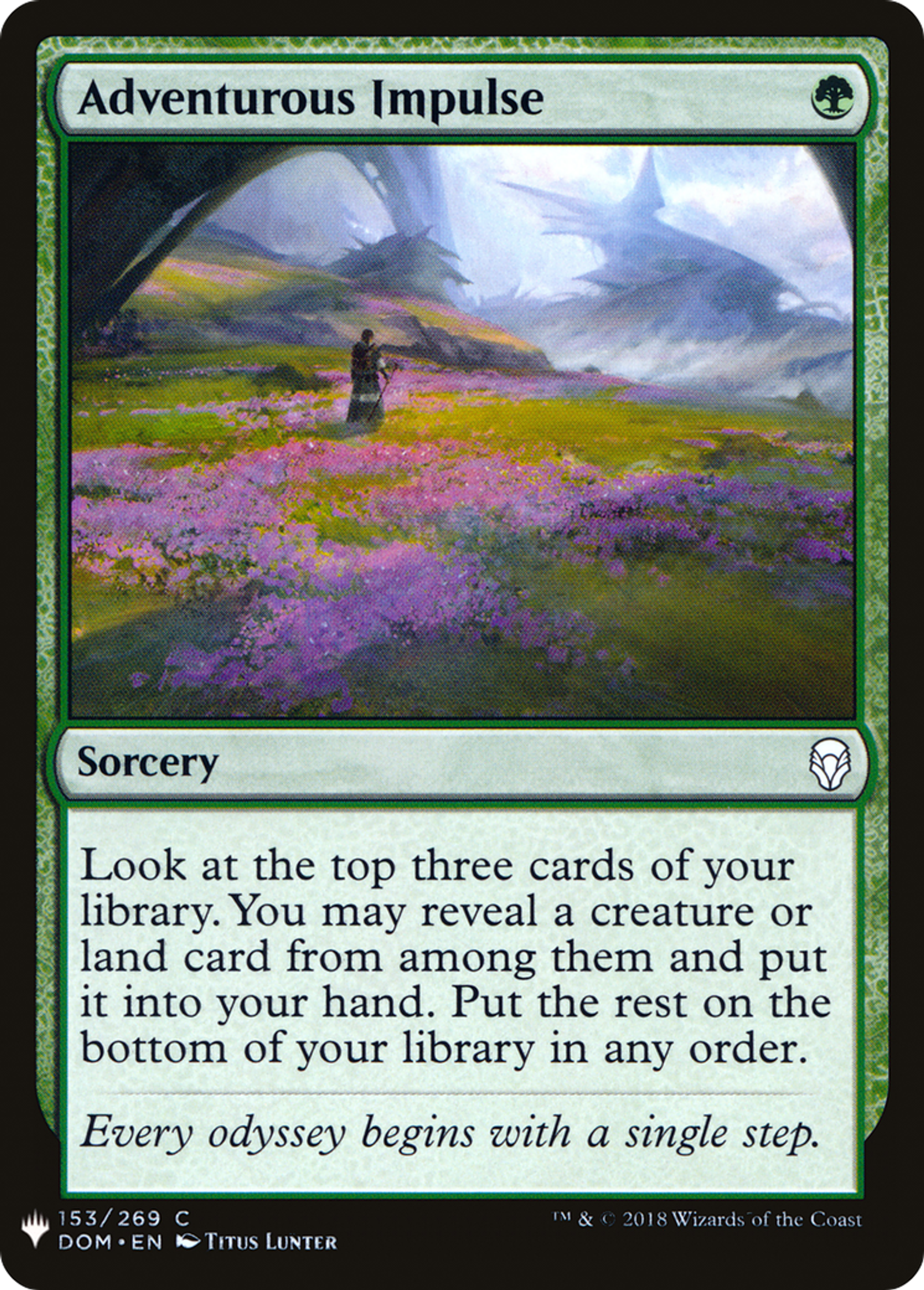 Adventurous Impulse — The List — Magic: The Gathering