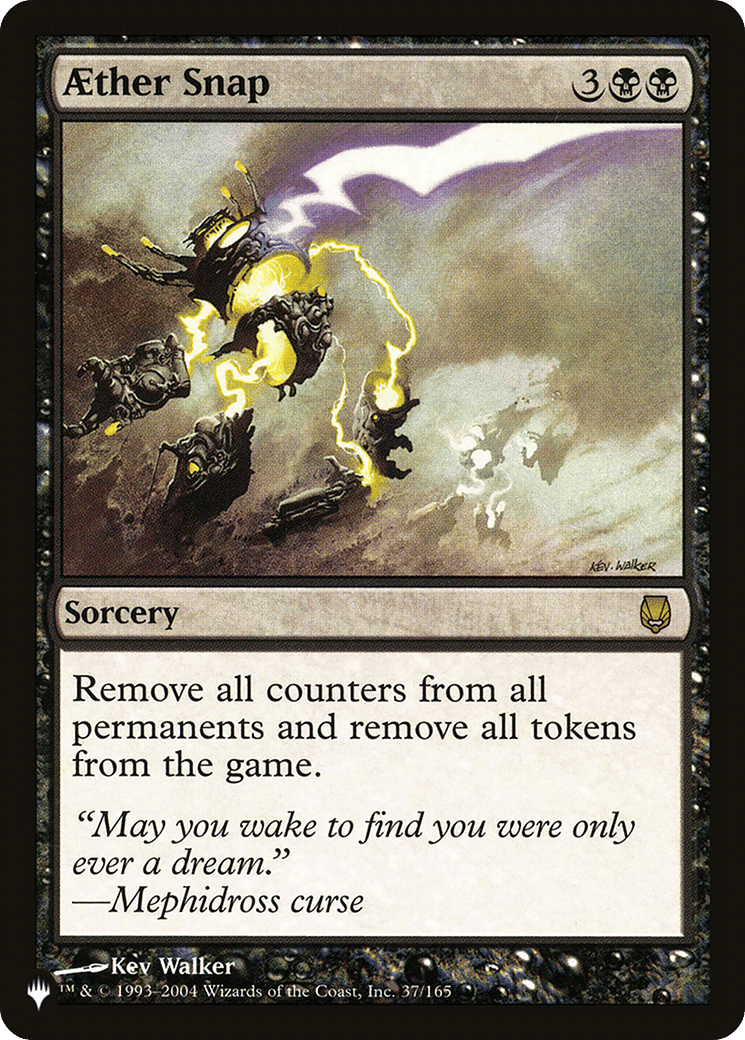 Aether Snap — The List — Magic: The Gathering
