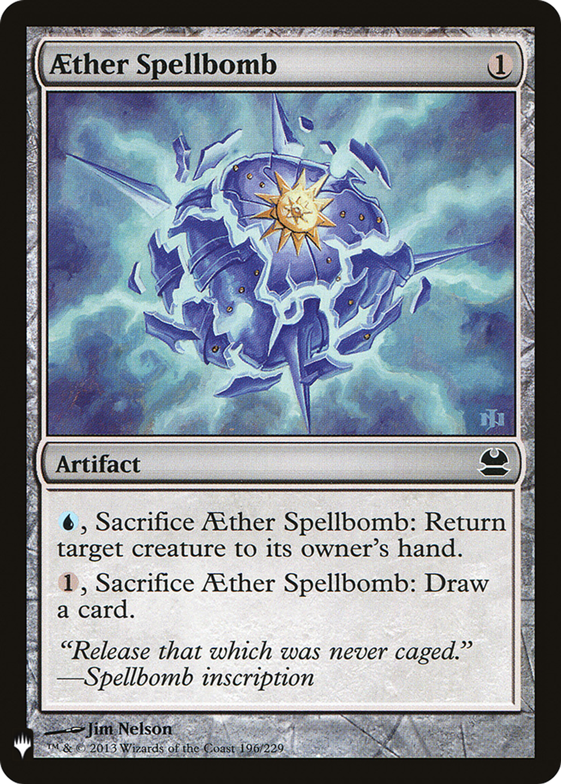 Aether Spellbomb — The List — Magic: The Gathering