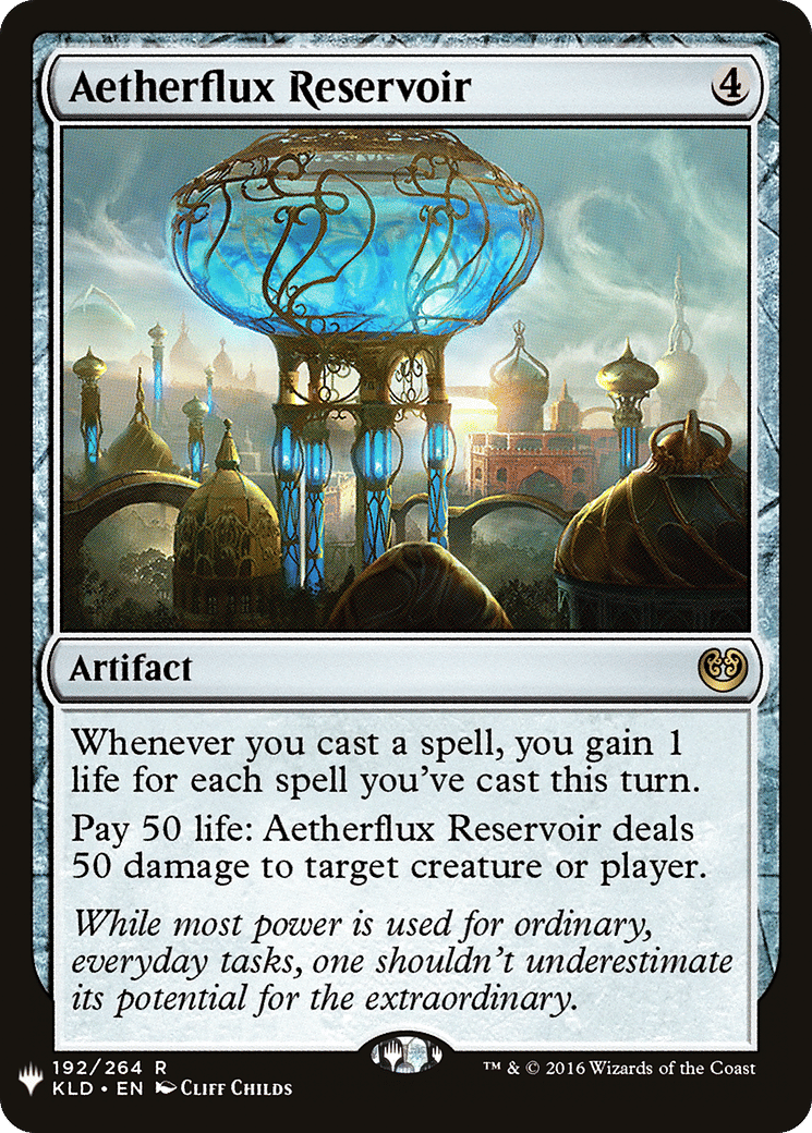 Aetherflux Reservoir — The List — Magic: The Gathering