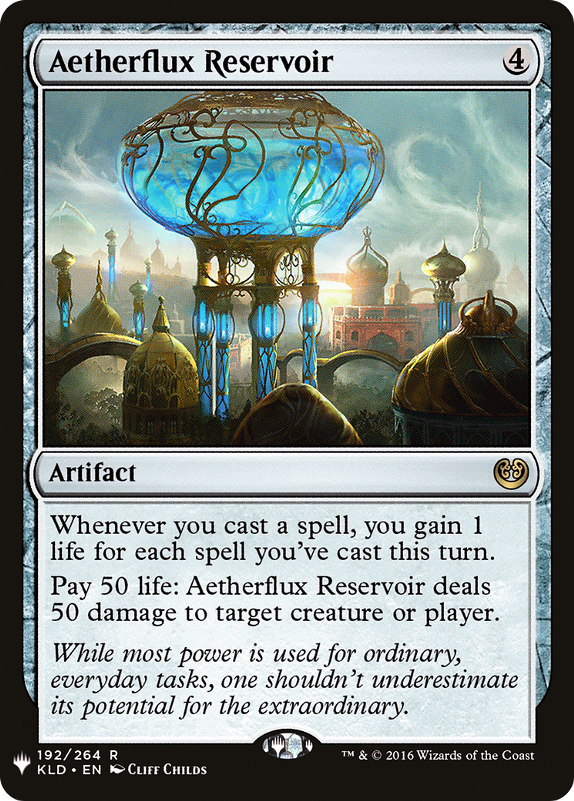 Aetherflux Reservoir — The List — Magic: The Gathering