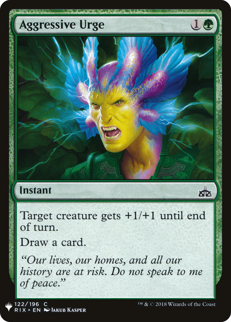 Aggressive Urge — The List — Magic: The Gathering