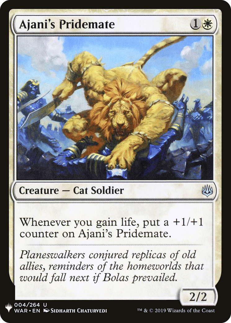 Ajani's Pridemate — The List — Magic: The Gathering