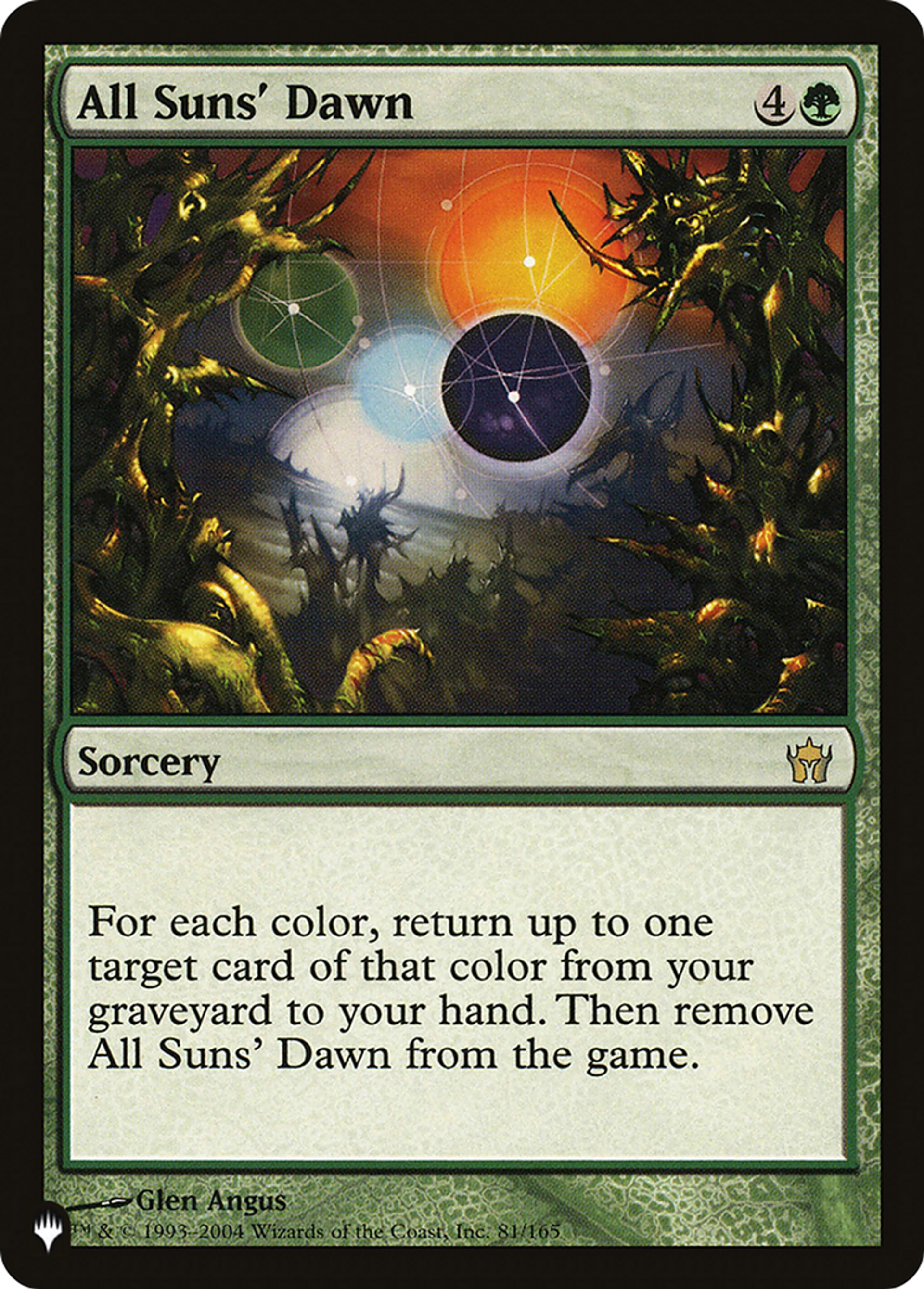 All Suns' Dawn — The List — Magic: The Gathering