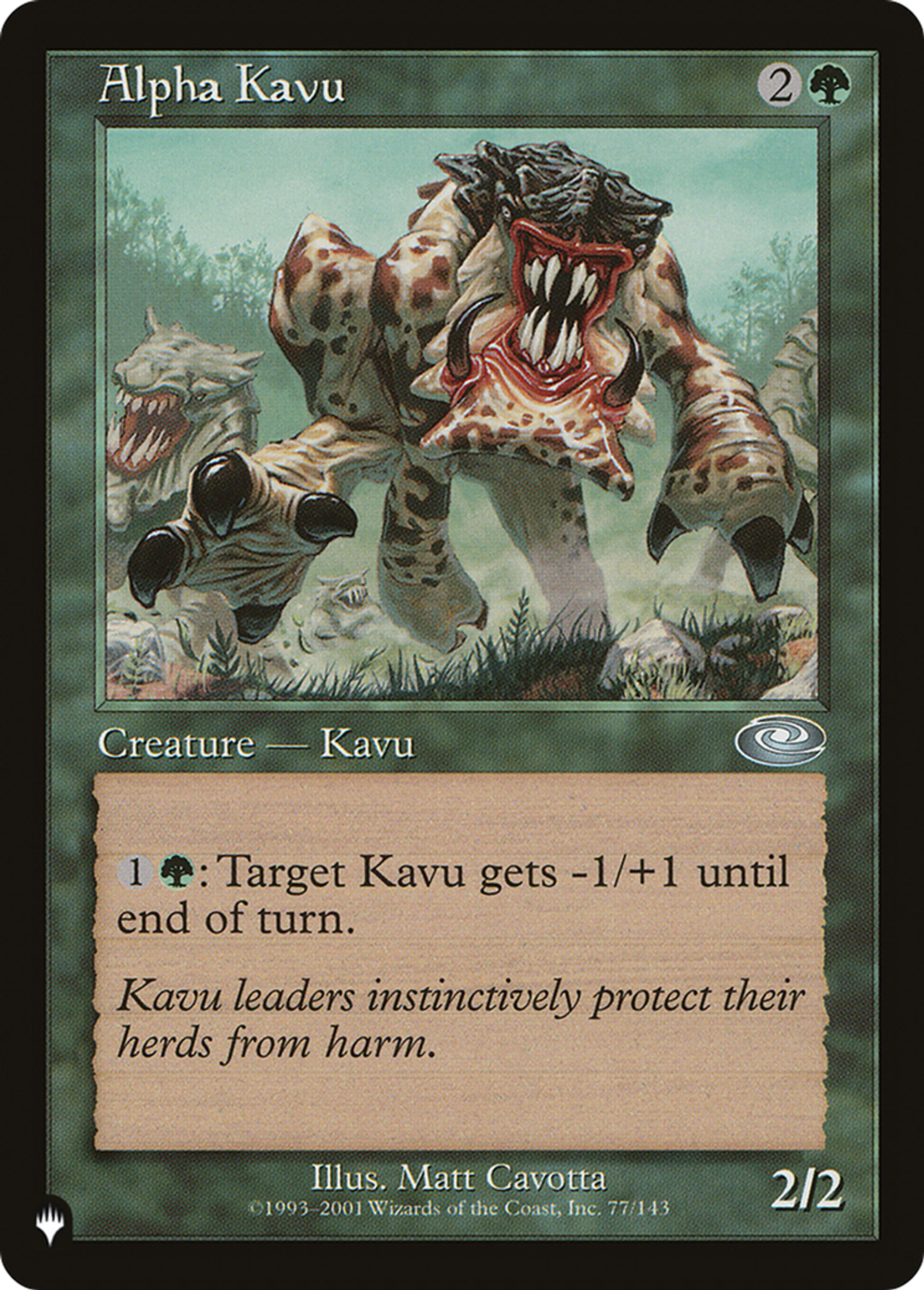 Alpha Kavu — The List — Magic: The Gathering