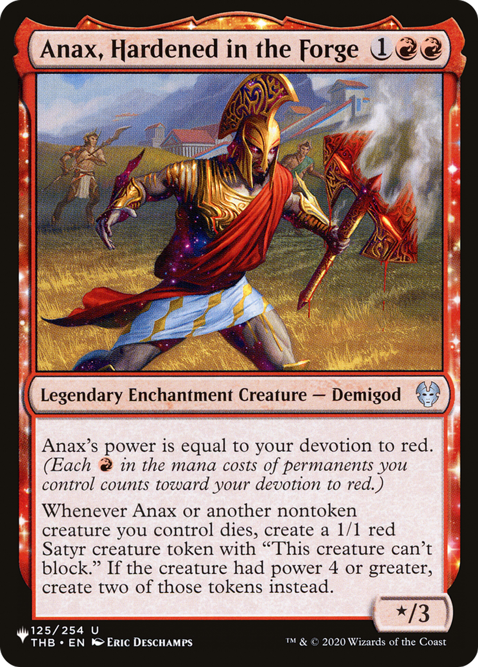 Anax, Hardened in the Forge — The List — Magic: The Gathering