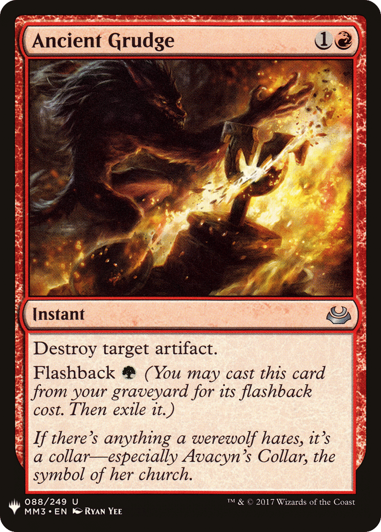 Ancient Grudge — The List — Magic: The Gathering