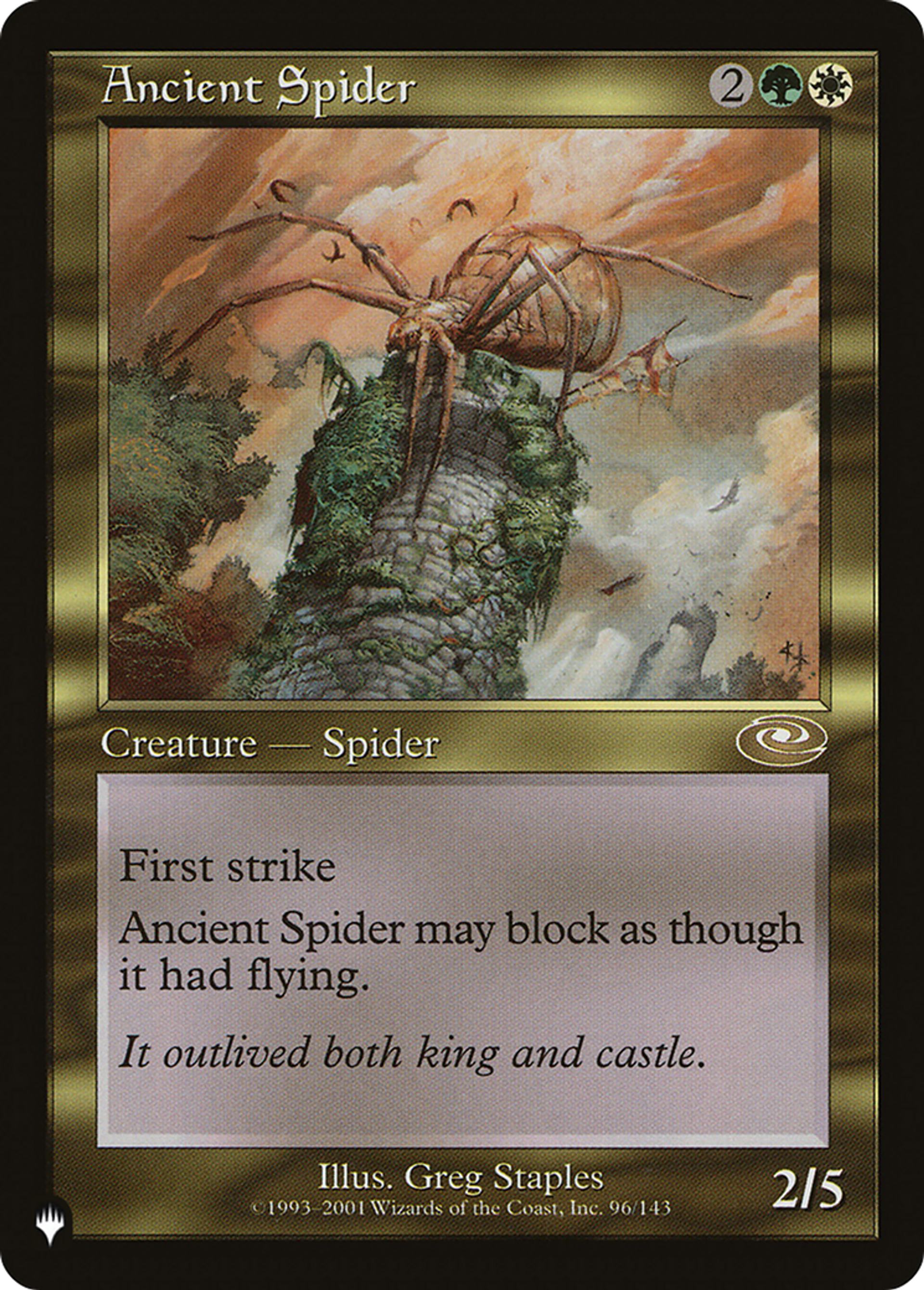 Ancient Spider — The List — Magic: The Gathering