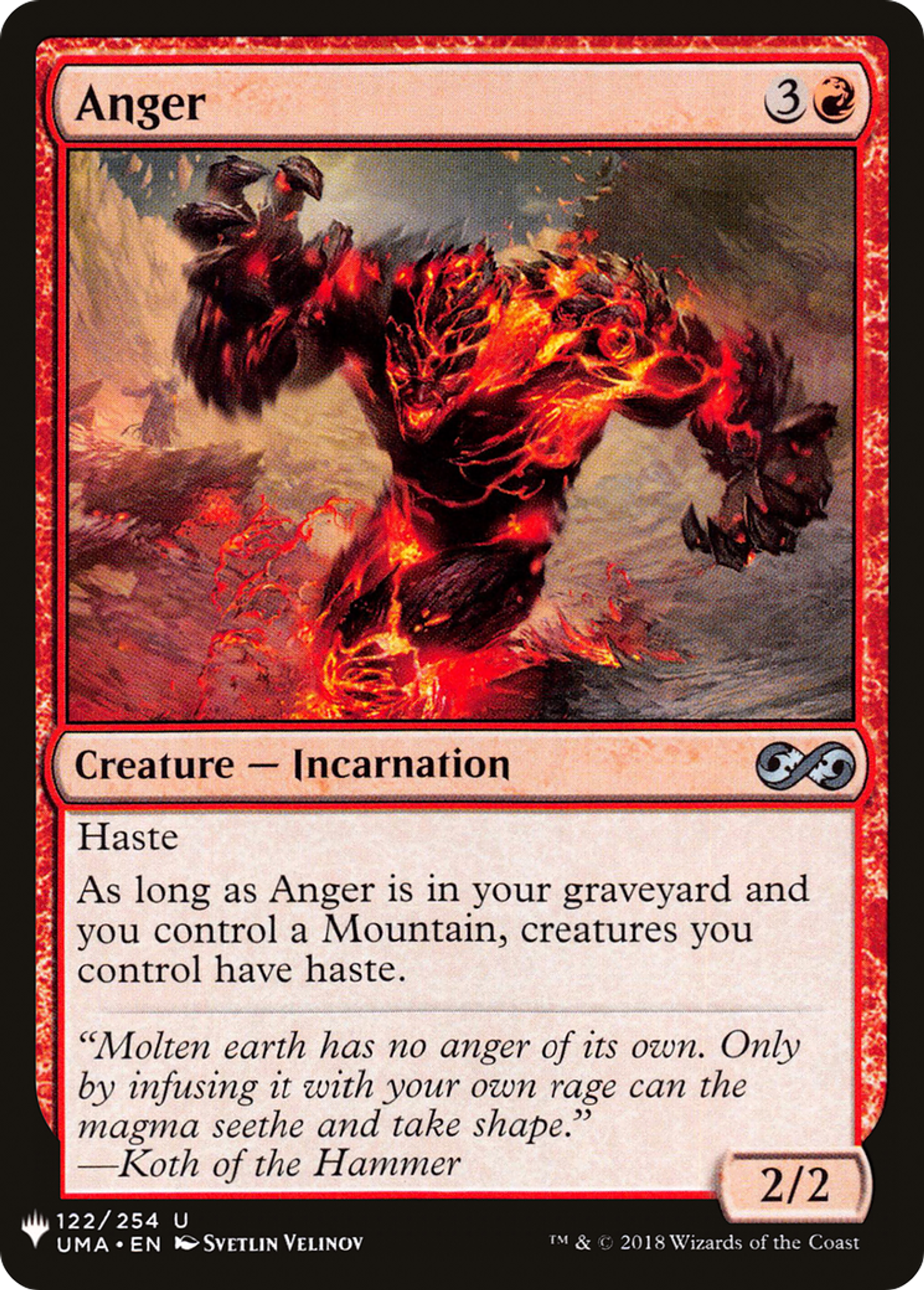 La Colère — The List — Magic: The Gathering