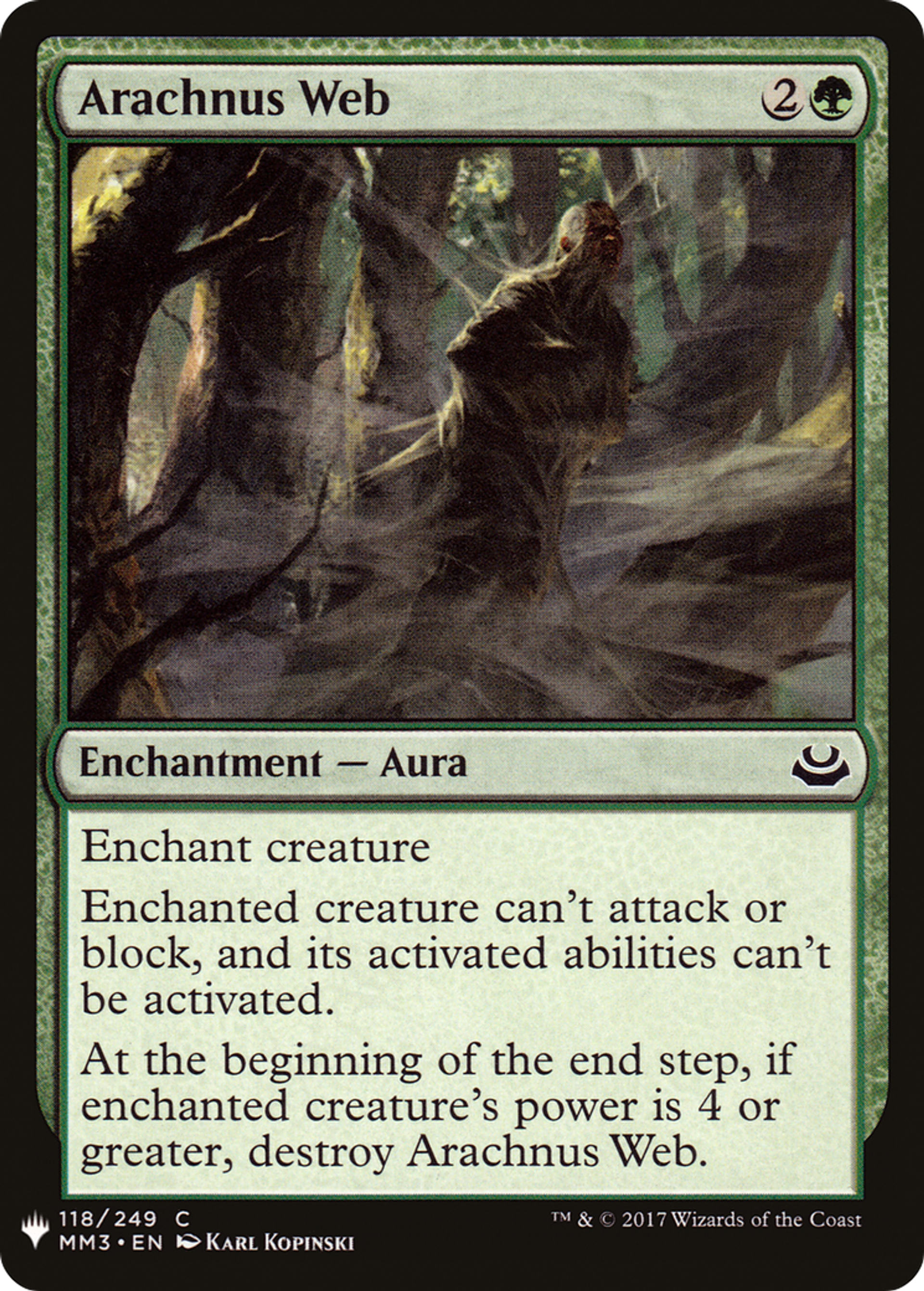Arachnus Web — The List — Magic: The Gathering