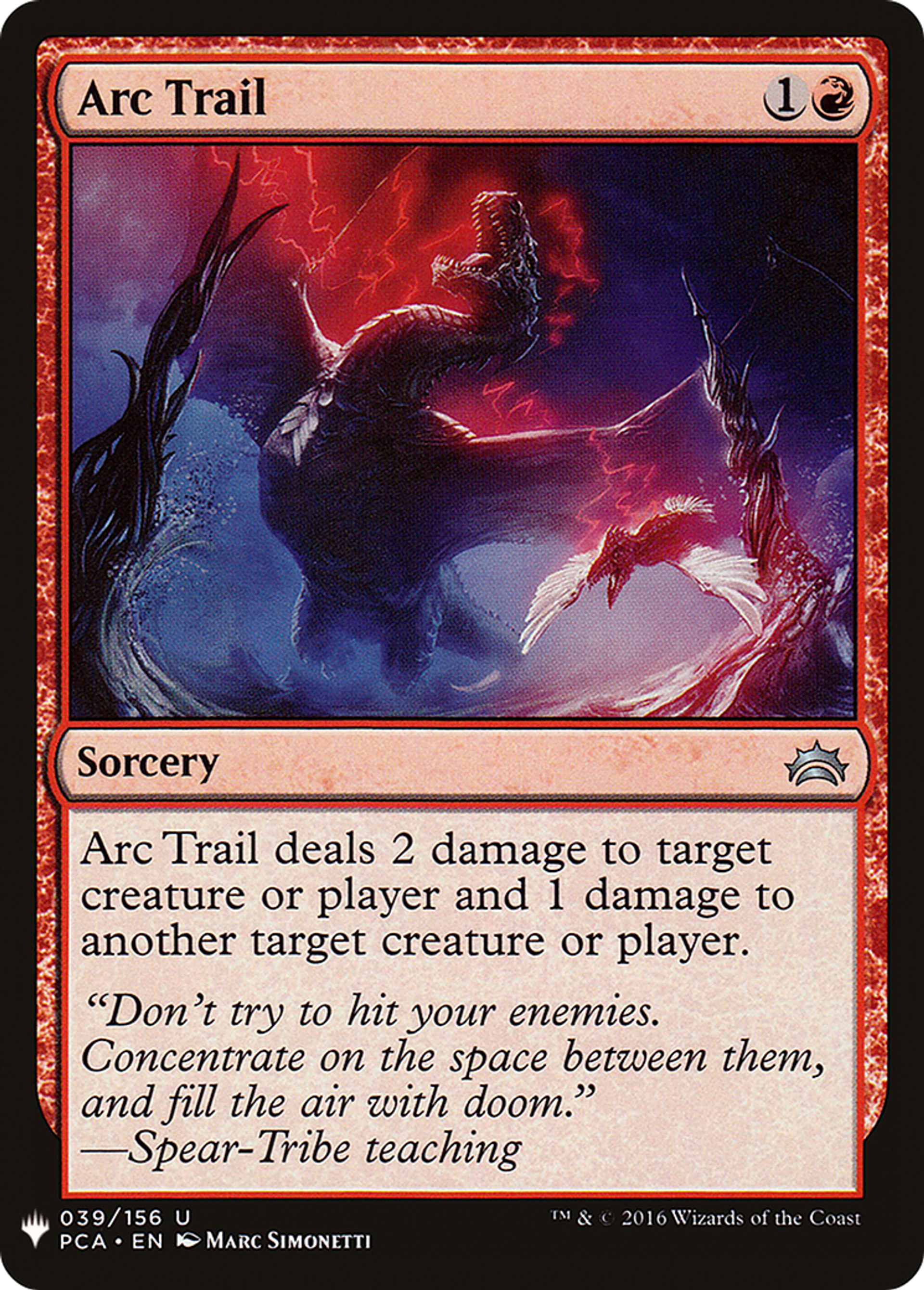 Trace d'arc électrique — The List — Magic: The Gathering