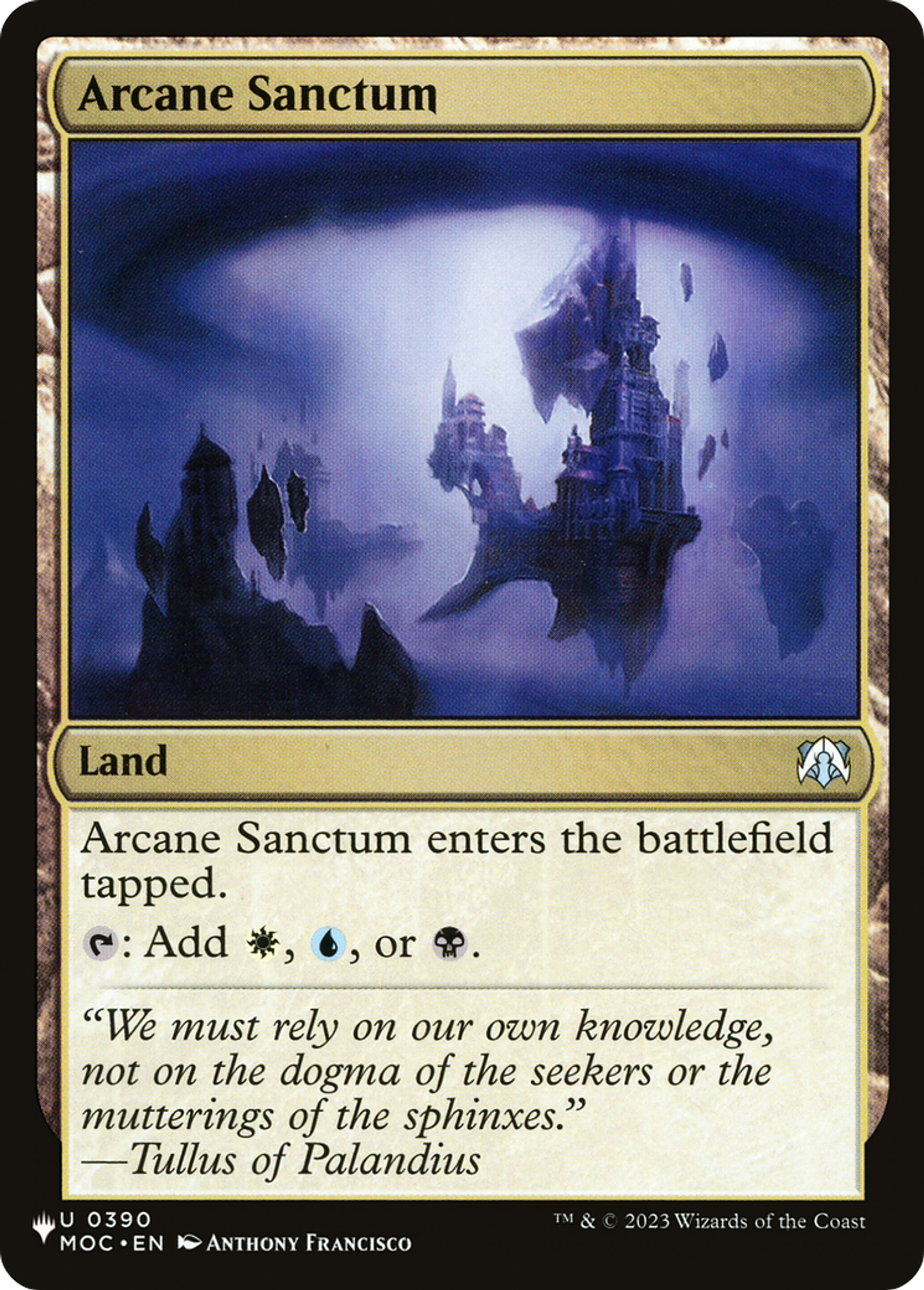 Arcane Sanctum — The List — Magic: The Gathering