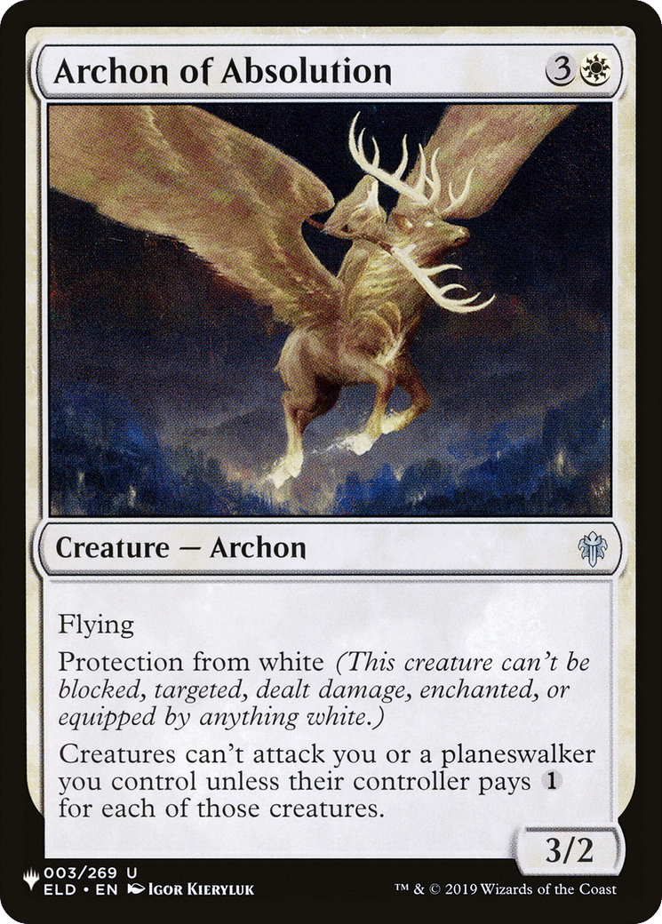 Archon of Absolution — The List — Magic: The Gathering