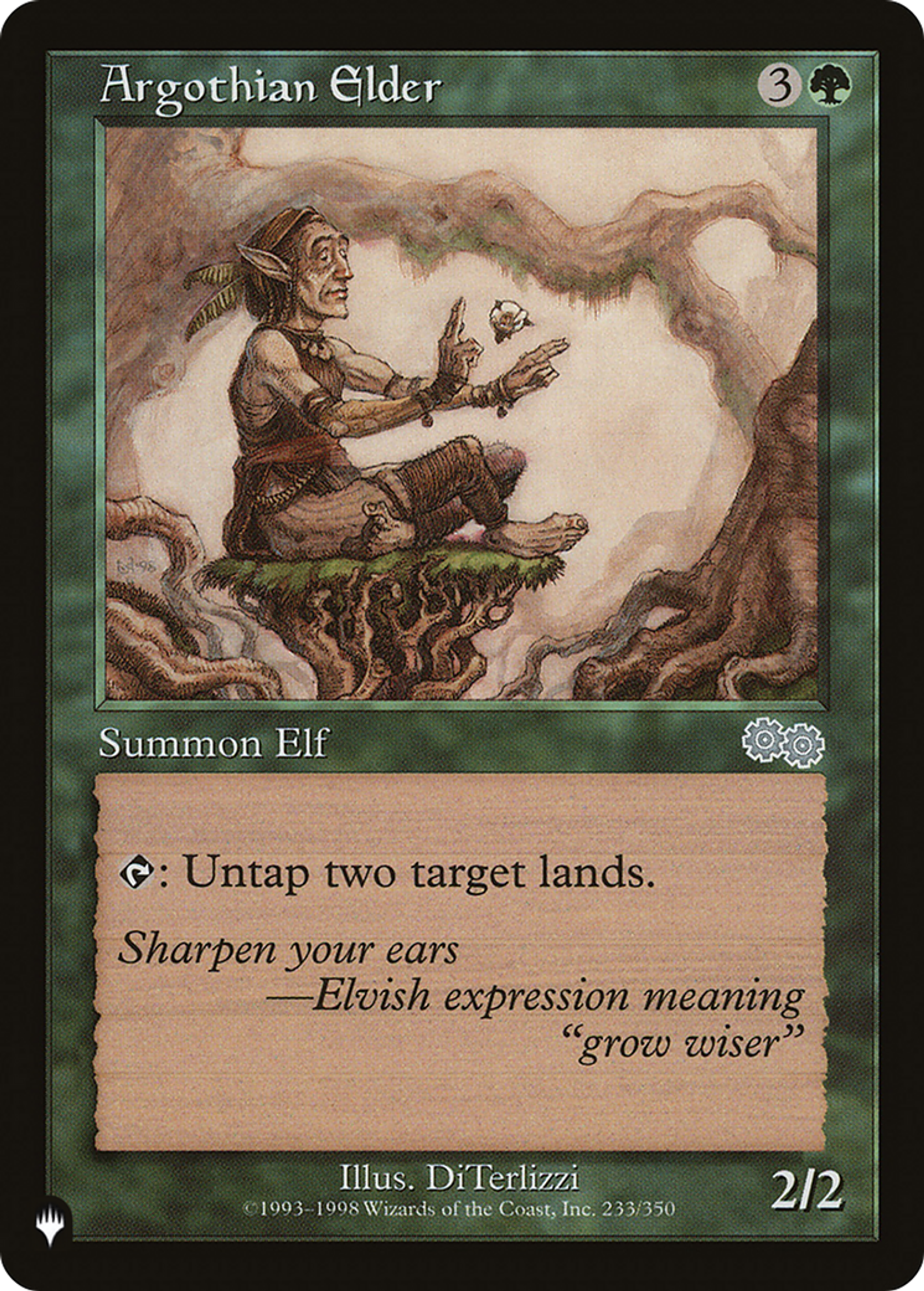 Vieux sage Argothien — The List — Magic: The Gathering