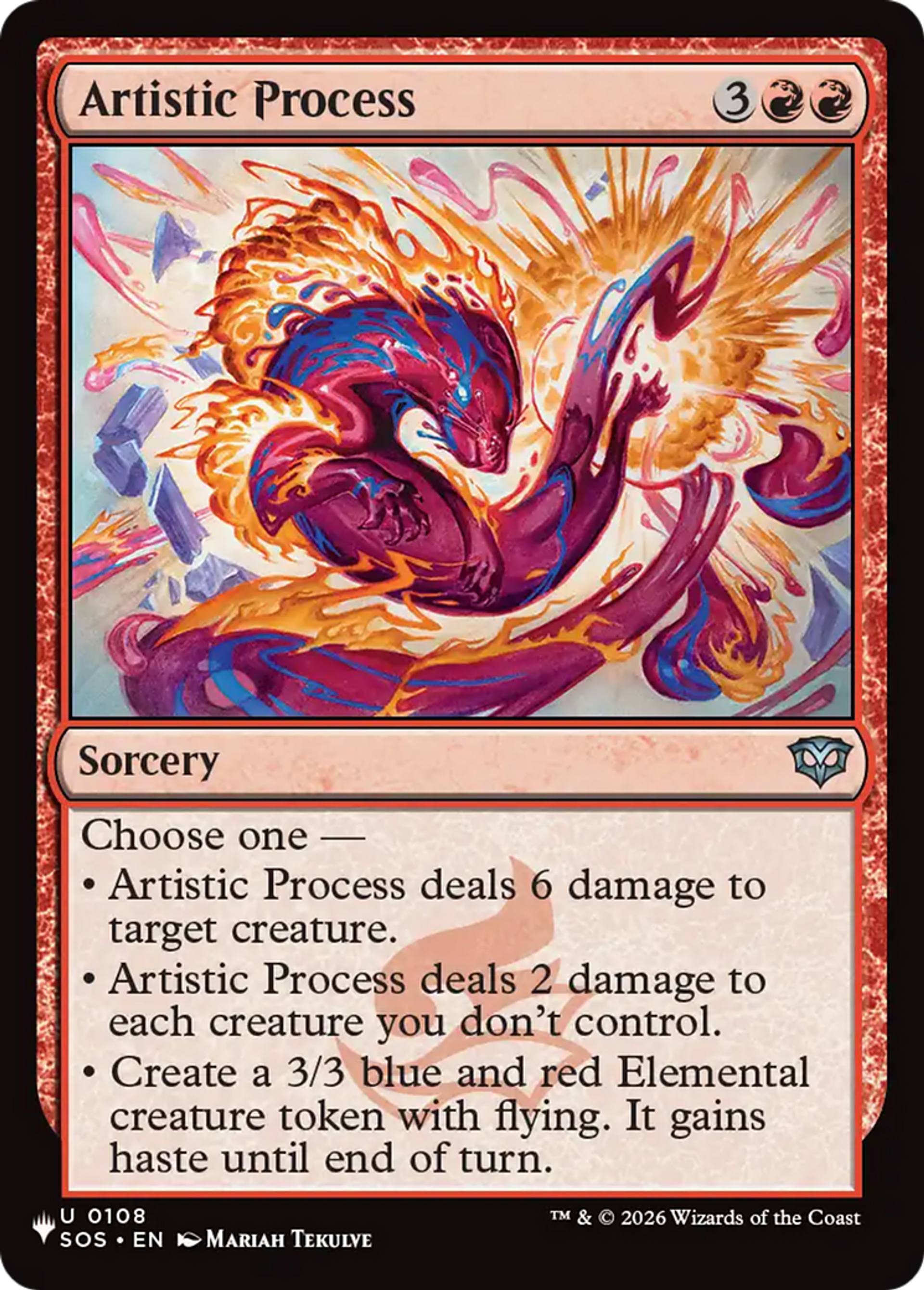 Artistic Process — The List — Magic: The Gathering
