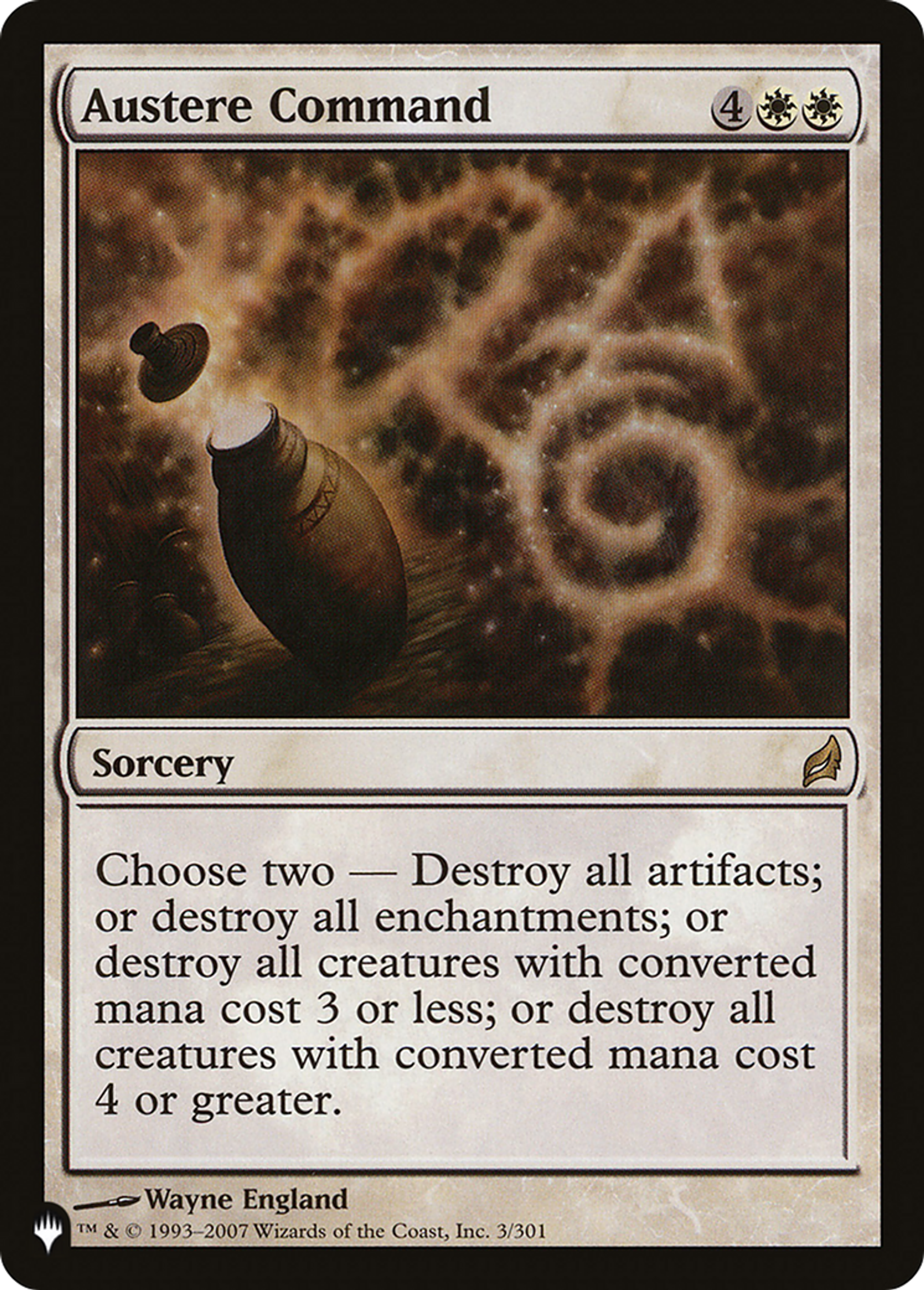 Austere Command — The List — Magic: The Gathering