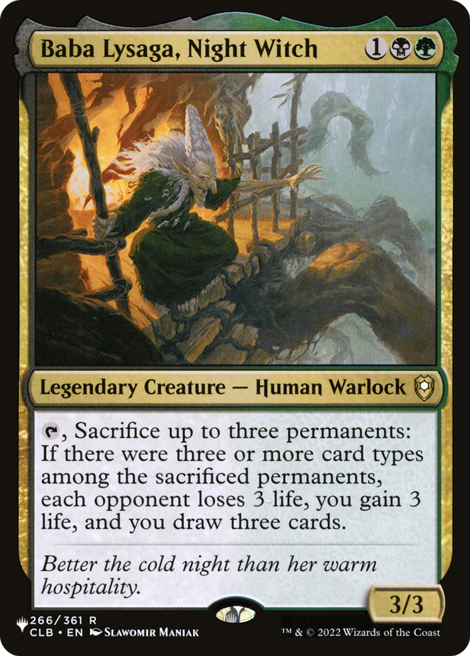 Baba Lysaga, Night Witch — The List — Magic: The Gathering