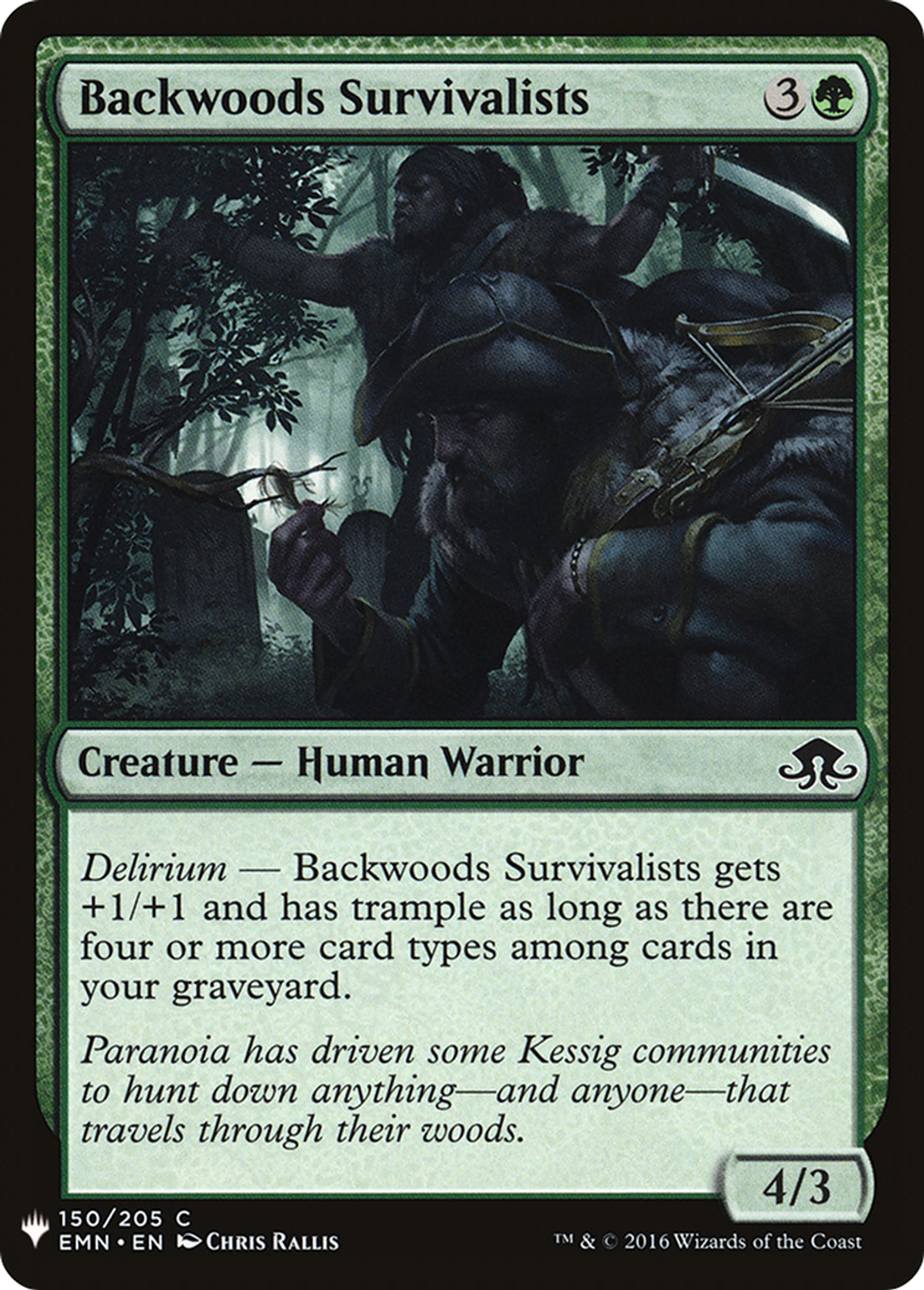 Backwoods Survivalists — The List — Magic: The Gathering