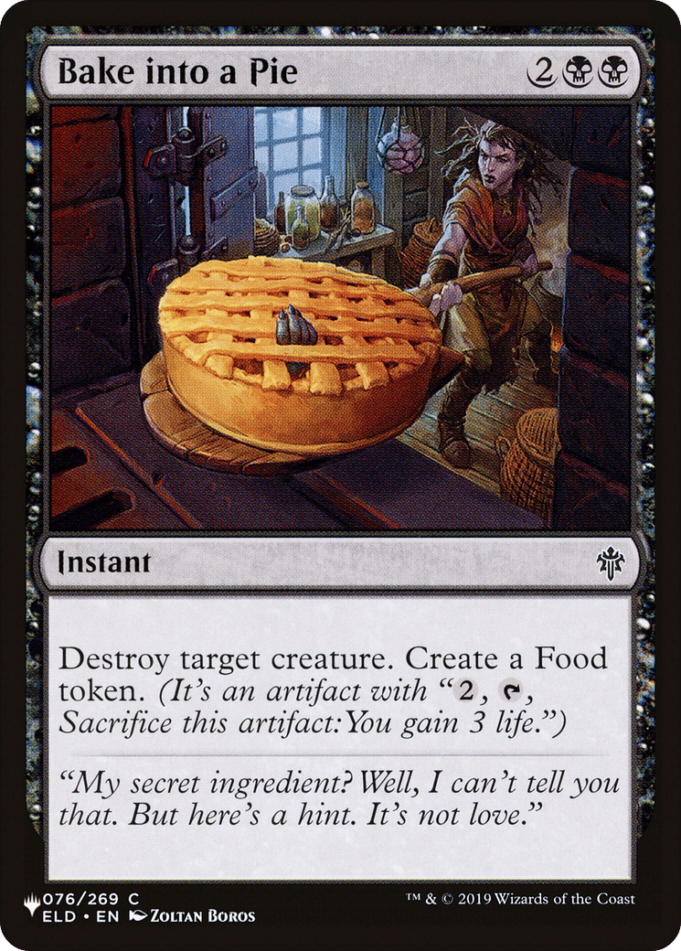 Bake into a Pie — The List — Magic: The Gathering