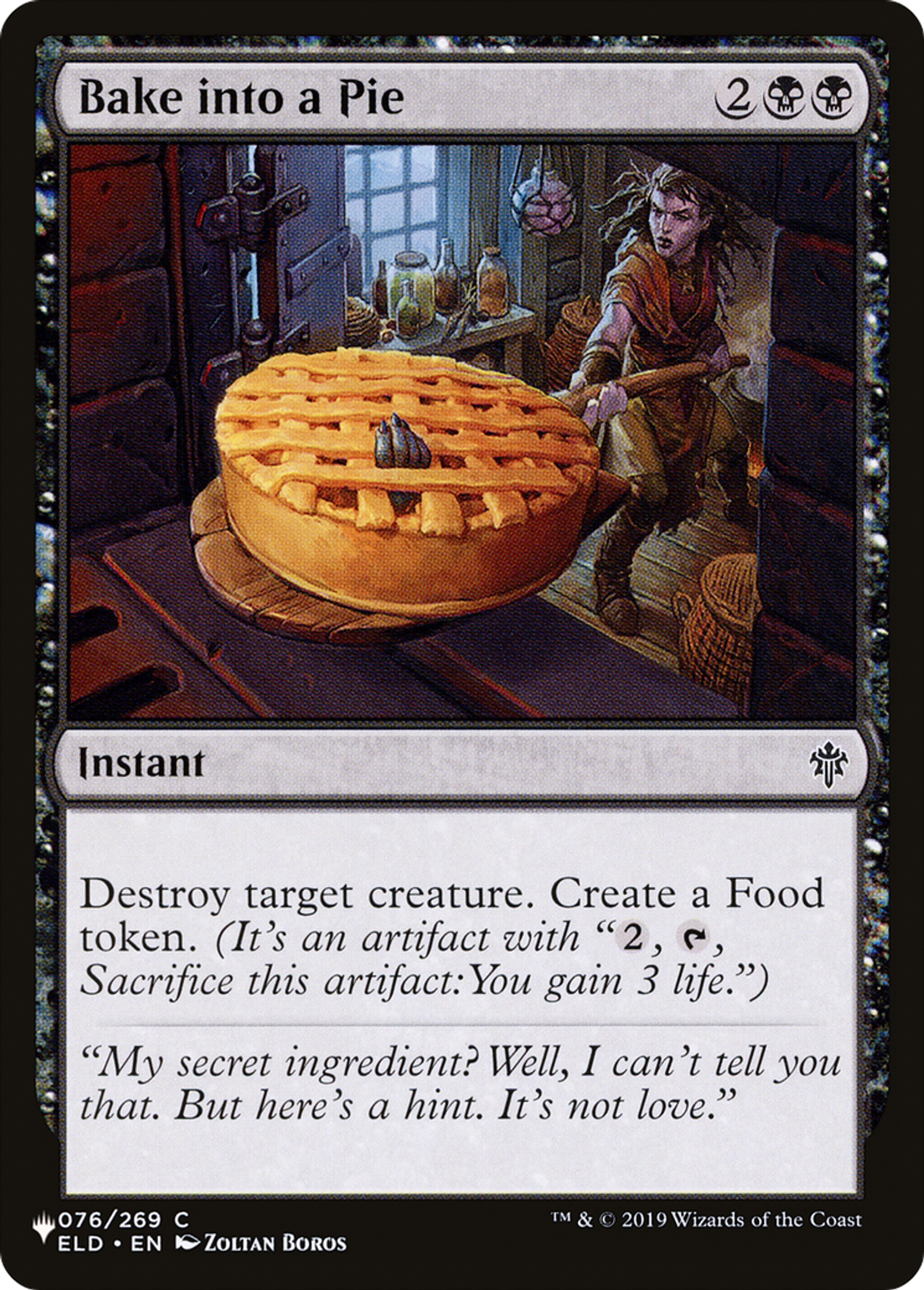 Faire cuire une tourte — The List — Magic: The Gathering