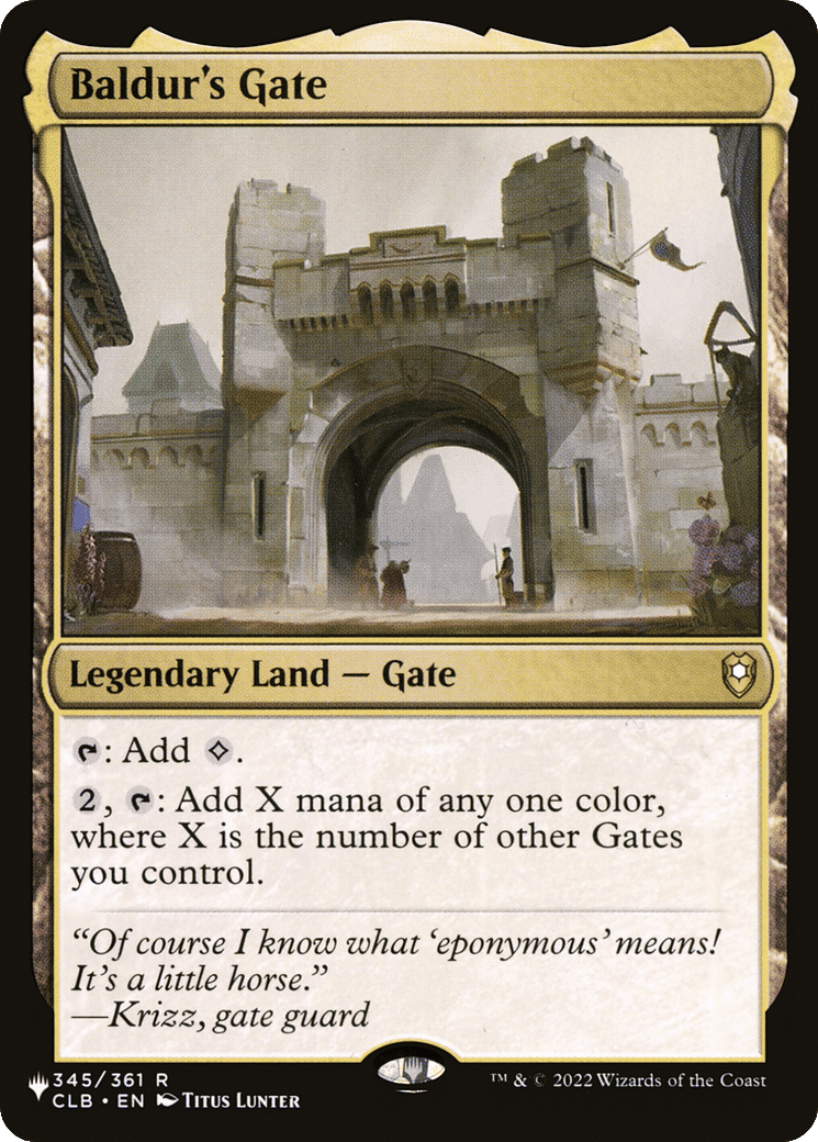 Baldur's Gate — The List — Magic: The Gathering