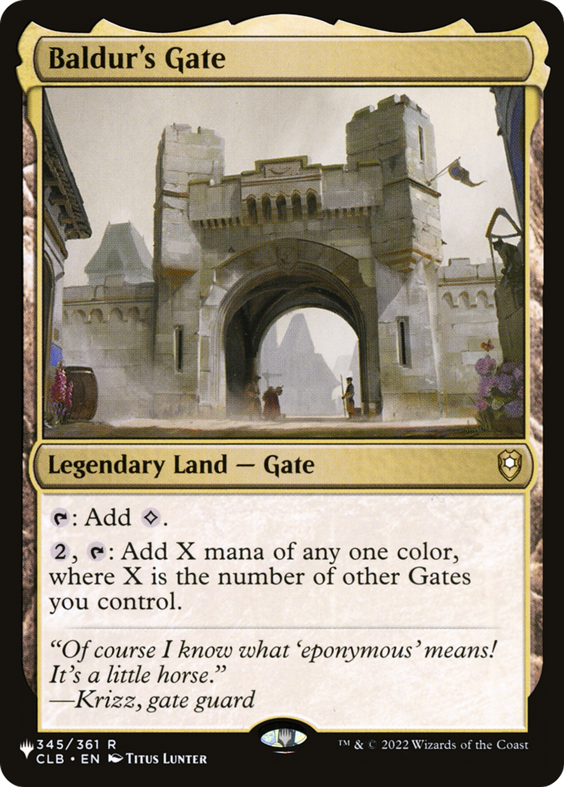 Baldur's Gate — The List — Magic: The Gathering