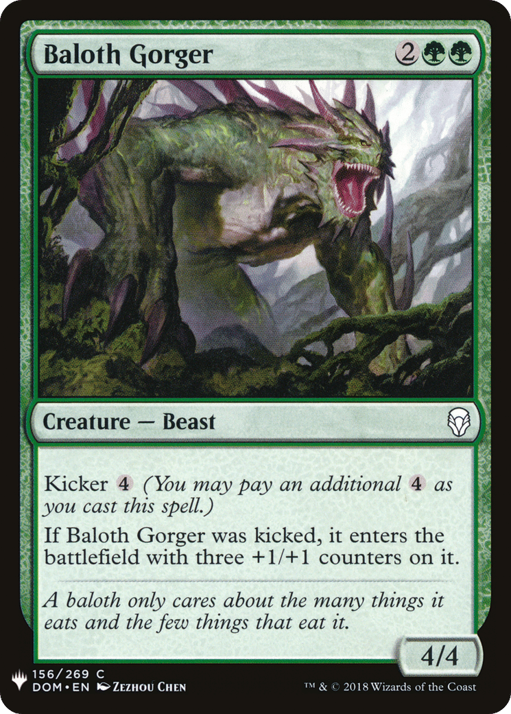 Baloth Gorger — The List — Magic: The Gathering