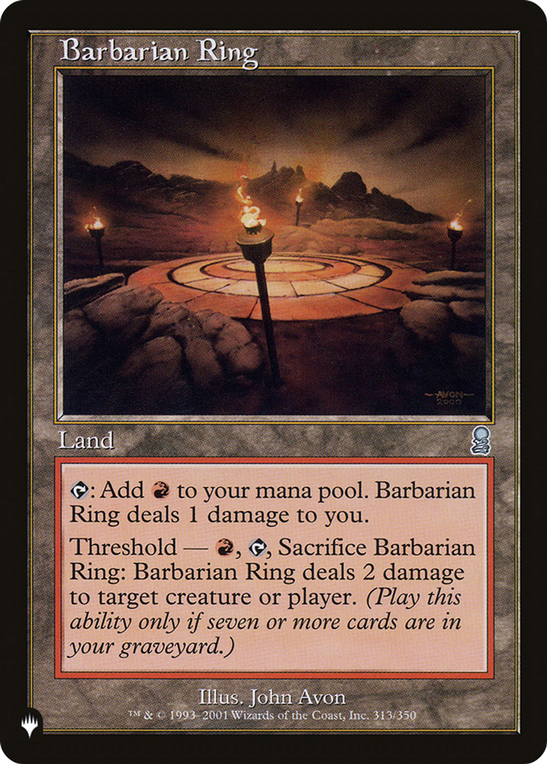 Barbarian Ring — The List — Magic: The Gathering
