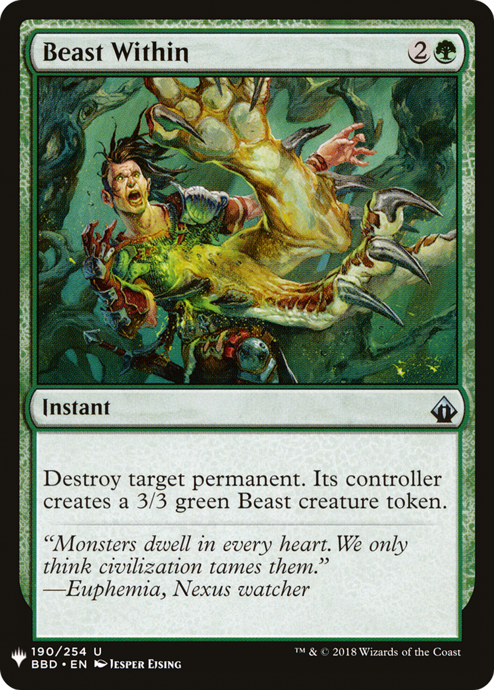Réveiller la bête — The List — Magic: The Gathering