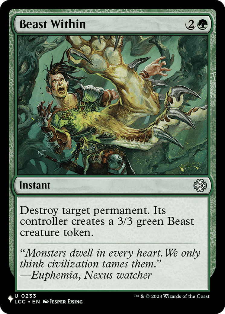 Beast Within — The List — Magic: The Gathering