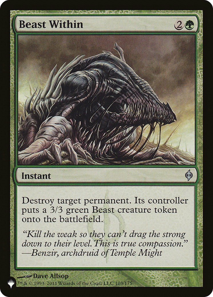Beast Within — The List — Magic: The Gathering