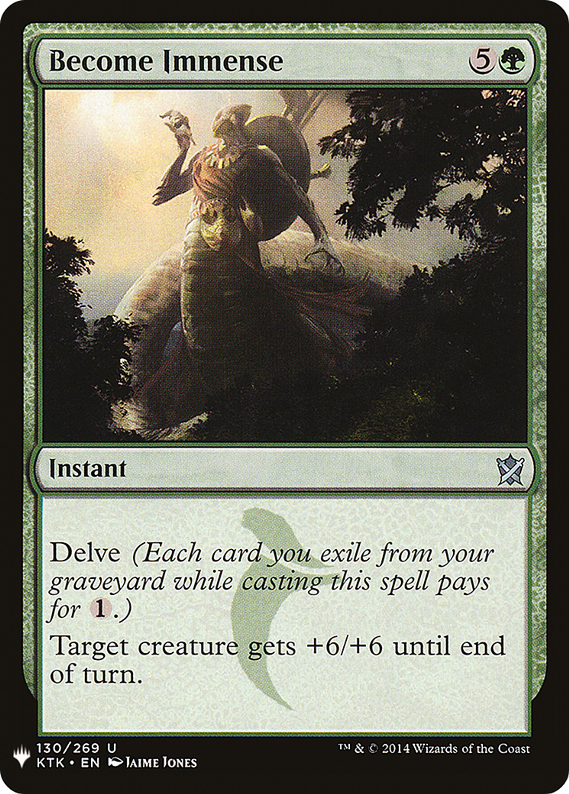 Become Immense — The List — Magic: The Gathering