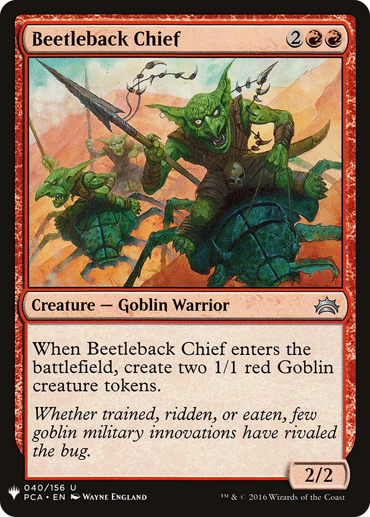 Beetleback Chief — The List — Magic: The Gathering