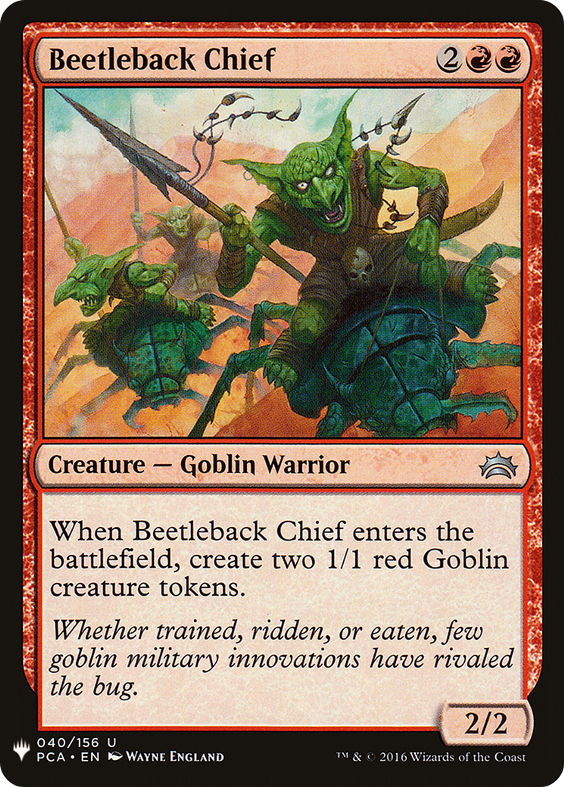 Chef Scarapace — The List — Magic: The Gathering